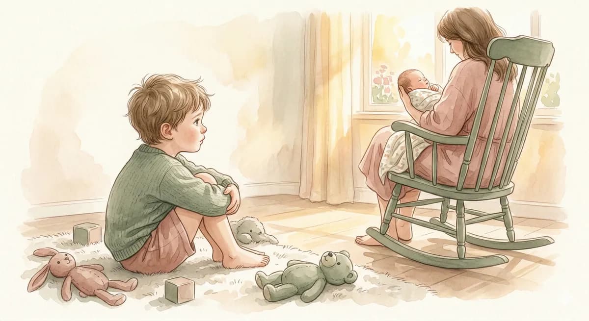 L'arrivée d'un bébé : quand l'aîné devient jaloux (et comment l'aider)